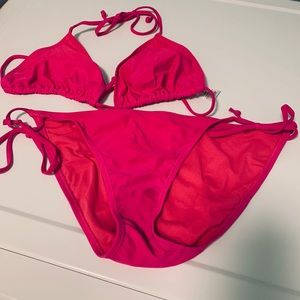 Hot Pink String Bikini